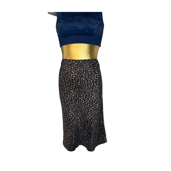 Unbranded Dresses & Skirts - NWT Vintage Y2K 90s Women's Large Leopard Print Slip Midi Skirt Pull On